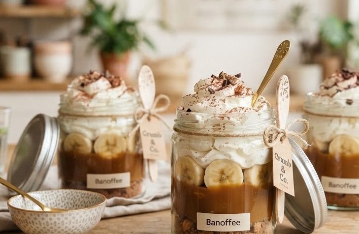 Banoffee Pudding Jars — detail view