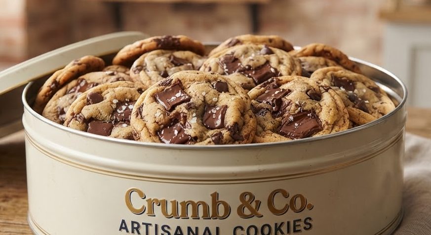 Chocolate Chip Cookie Tin — detail view