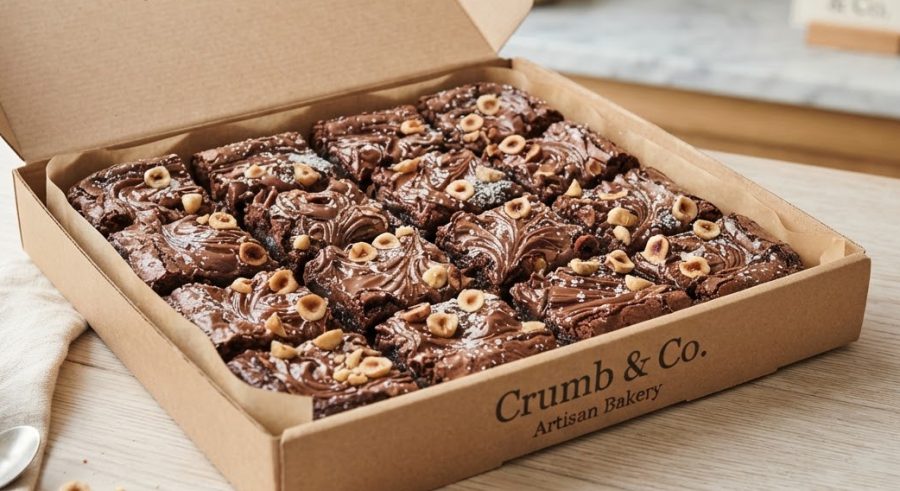 Hazelnut Fudge Brownie Box — alternate view